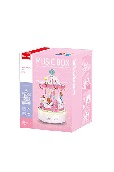 Sluban صندوق موسيقي دوار مكون من 566 قطعة