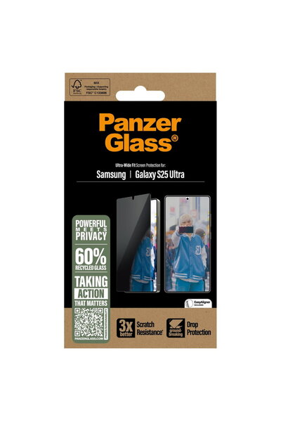 Panzer Glass PanzerGlass Ultra-Wide Fit Privacy Glass for Samsung Galaxy S25 ...