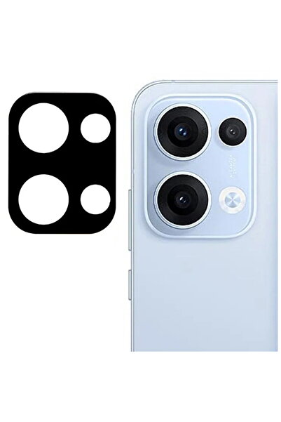 Techsuit Sticlă cameră pentru Oppo Reno 13 - Sticlă cameră completă - Negru