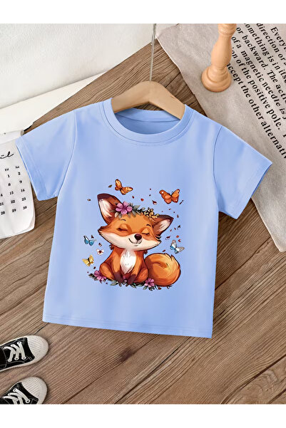 Cevval Short Sleeve Printed Children's T-Shirt