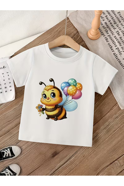 Cevval Short Sleeve Printed Children's T-Shirt
