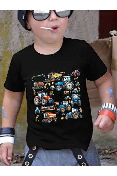 Cevval Short Sleeve Printed Children's T-Shirt