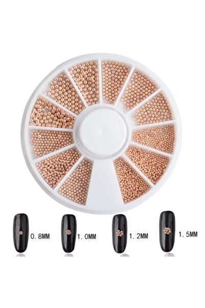 Pink Nails Amestec Diverse de Caviar Carusel Rose Gold