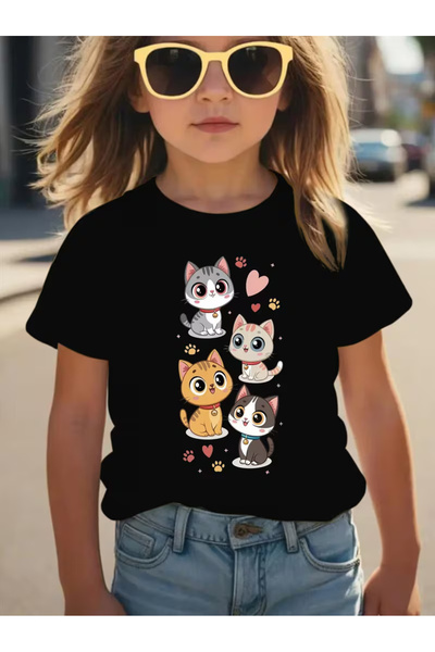 Cevval Short Sleeve Printed Children's T-Shirt