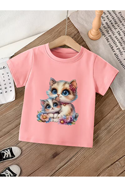Cevval Short Sleeve Printed Children's T-Shirt