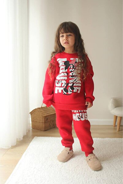 Asortix Girl's Winter 3 Thread Printed Embroidered Top and Bottom Set |   Sof...