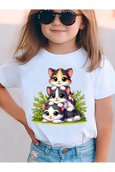Cevval Short Sleeve Printed Children's T-Shirt