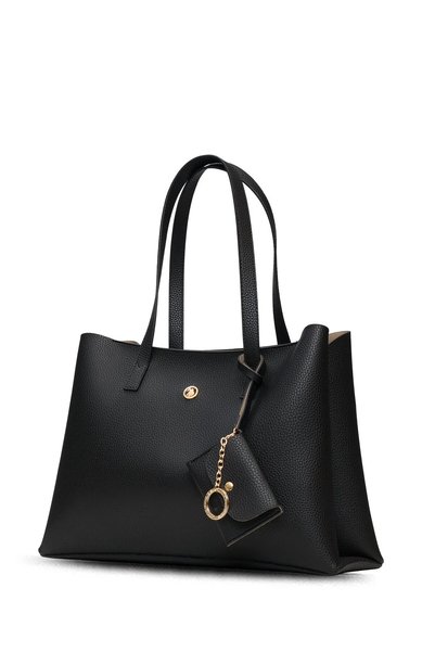 U.S. Polo Assn. Geantă de umăr pentru femei, neagră, US25536 – Design elegant pentru zi cu zi, ușoară și practică
