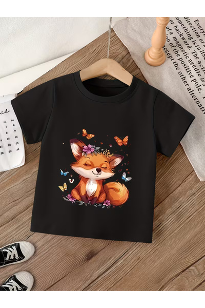 Cevval Short Sleeve Printed Children's T-Shirt