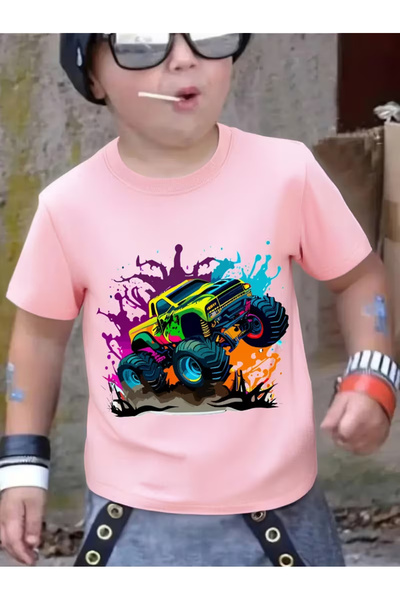 Cevval Short Sleeve Printed Children's T-Shirt