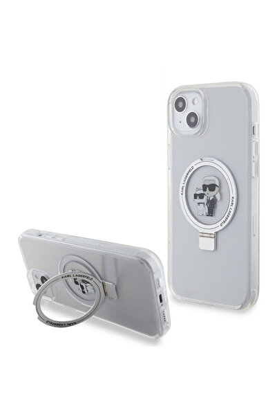 Karl Lagerfeld Husa pentru iPhone 15 Plus / 14 Plus - Hardcase Ring Stand Mag...