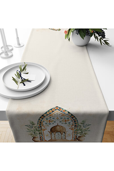 Filamente Ramadan Runner / Ramadan Pattern / Stain Resistant - Washable Micro...