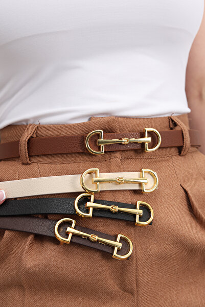 ARLIVA Opportunity Product: Thin Women's Belt with Long Buckle, Jacket Belt, ...
