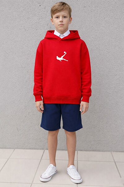 LORVEX Sweatshirt (Oversize) Boys' 100% Cotton – Sert Şut Printed