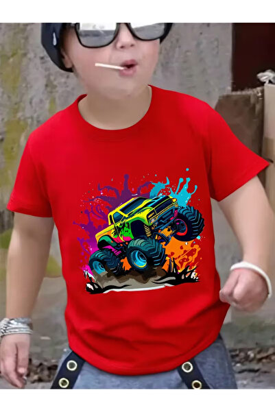 Cevval Short Sleeve Printed Children's T-Shirt