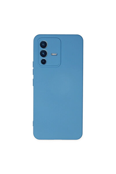 eco port Vivo V23 5g Compatible Case Nano Velvet Silicone - Blue