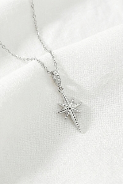 özgül takı ve tasarım قلادة نسائية من الفولاذ المقاوم للصدأ باللون الفضي مرصع...