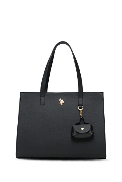 U.S. Polo Assn. Geantă de umăr pentru femei, neagră, US25587 – Design elegant...