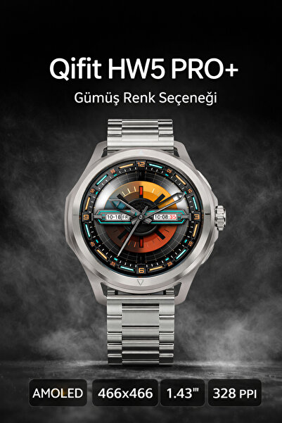 Qifit AMOLED Ekran Akıllı Saat | ChatGPT Destekli | Yerel Müzik | Uzun Pil Öm...