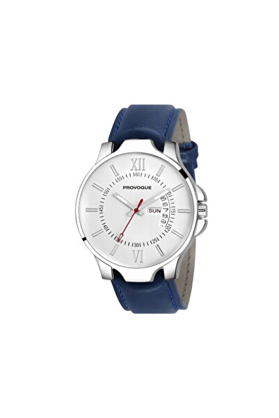 PROVOGUE Men Dial & Leather Straps Analogue Watch SK-PG-4078-WYT-BLU