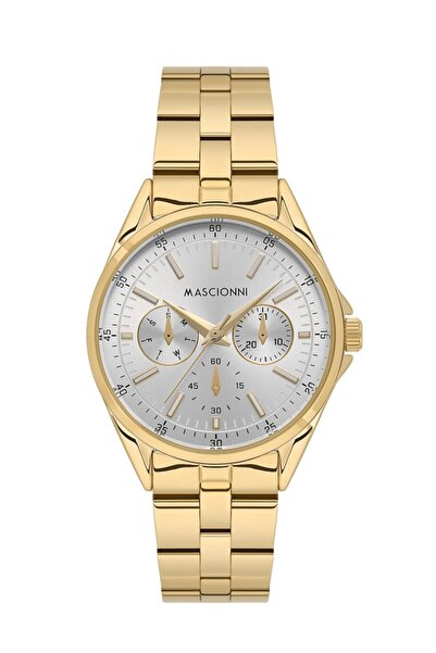 mascionni M.1.2297.4 Fonksiyonlar Pasif 3 Atm Suya Dayanıklı Altın Renk Kadın...