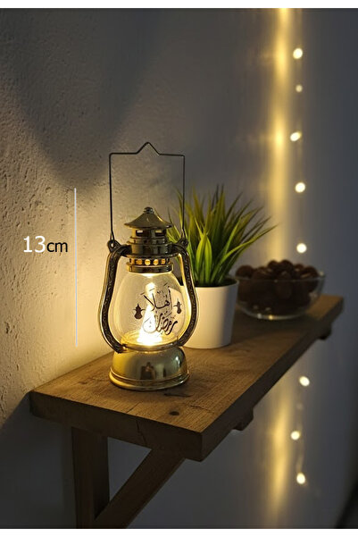 co arma Decorative hexagonal Ramadan lantern, 15 cm tall