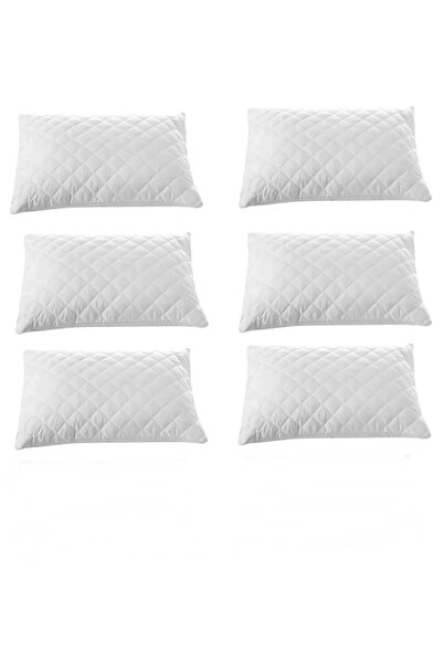 Mira Home 6-Piece Quilted Pillow Protector 100% Cotton 50X70 cm