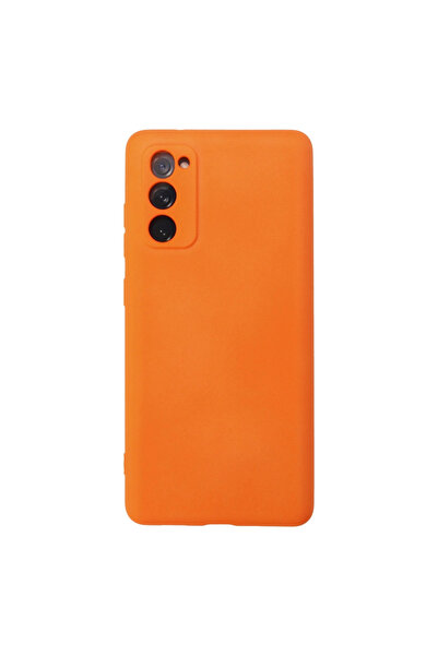 eco port Samsung Galaxy S20 Fe Case Nano Velvet Silicone Inside - Orange