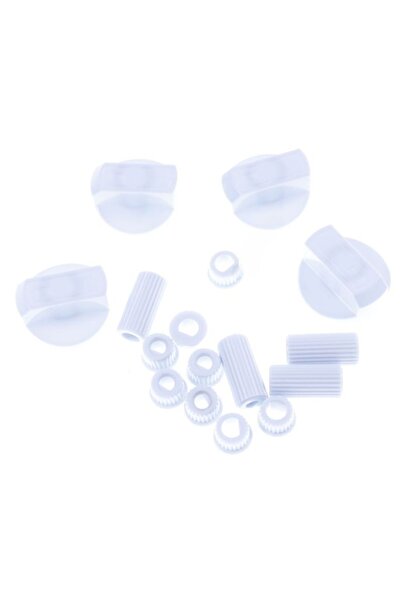 e-SWC Set of 4 universal knobs with e-SWC® adapter for gas stove, white