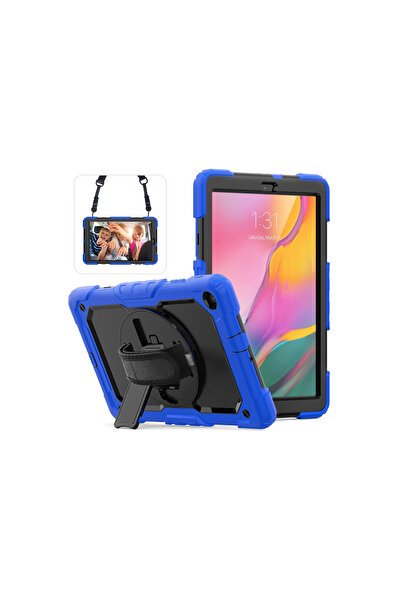 eco port Samsung Galaxy T510 Tab a 10.1 Compatible Case Pars Tablet Cover - Blue