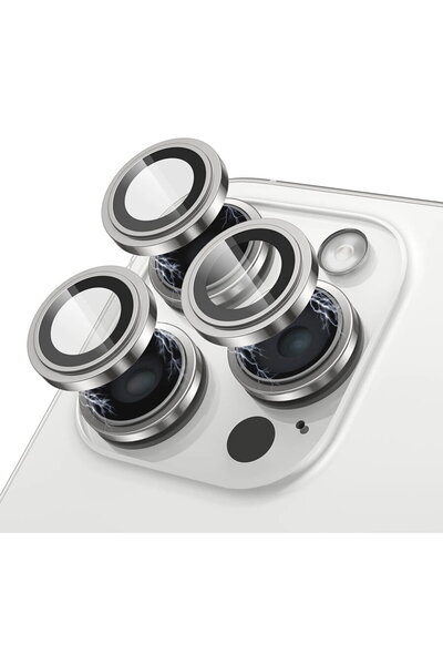 Lito Protecție de sticlă S+ pentru cameră iPhone 14 / iPhone 14 Plus - Argintiu