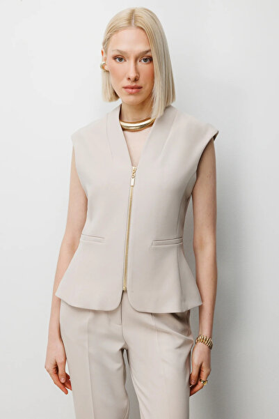 Ekol سترة بتفاصيل خياطة على شكل حرف V 1010