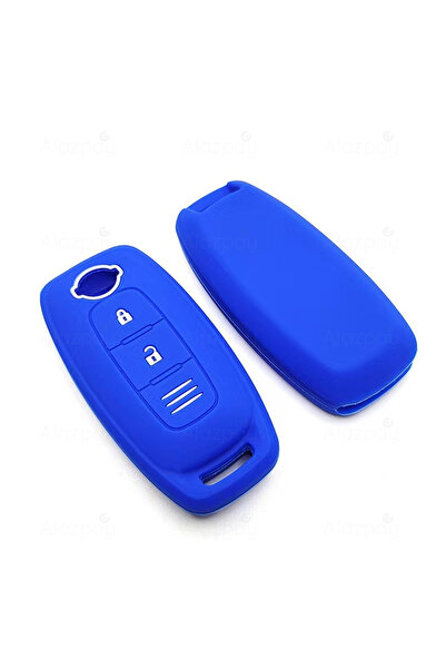 Alazpay غطاء مفتاح سيليكون لسيارة نيسان تريل جوك كاشكاي (غطاء جديد باللونين ا...