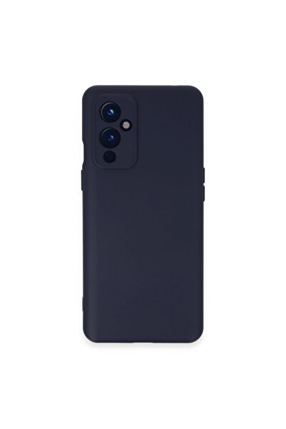 eco port حافظة أون بلس 9 مع بطانة نانو من السيليكون المخملي - أزرق داكن