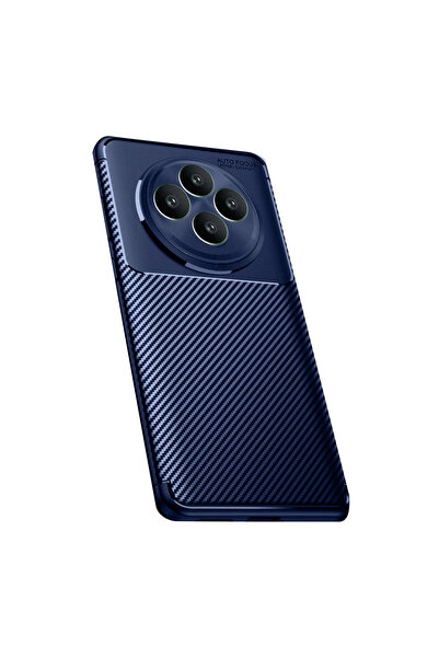 eco port Oppo Reno 11 Fs Compatible Case Auto Focus Carbon Cover - Navy Blue