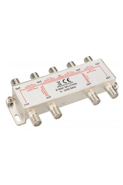 e-SWC Professional e-SWC® TV splitter for coaxial cable, 8 outputs, 5-2450 Mh...