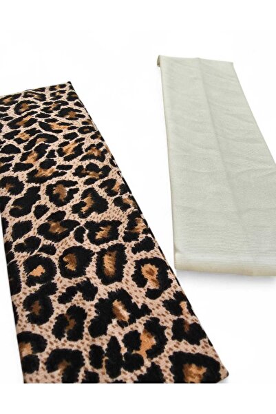 diclecollection Συσκευασία 2 τεμαχίων με μοτίβο λεοπάρ και κρεμ μπαντάνες για...