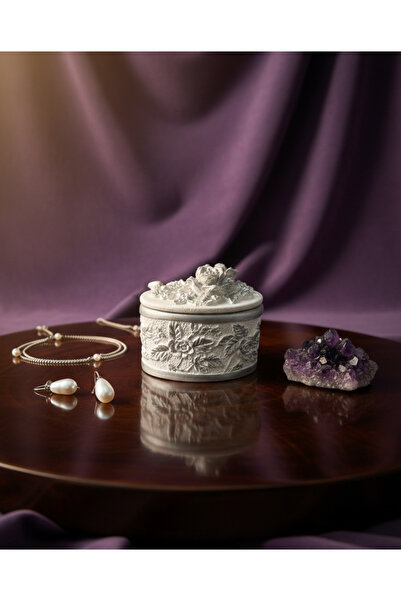 Lilindesign Kapaklı Dekoratif Takı Kutusu – Pinterest Tarzı El Yapımı, Beyaz ...