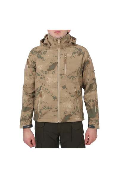Port Askeri Tactical Softshell Mont Jandarma Kamuflaj