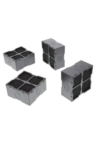 e-SWC Set of 4 active carbon filters type 29 e-SWC® for AEG / Electrolux hood...