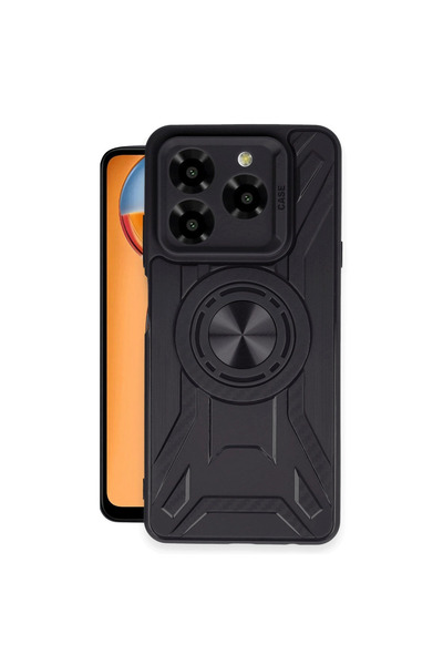 eco port حافظة جنرال موبايل إيرا 50 من السيليكون من لينكولن - أسود