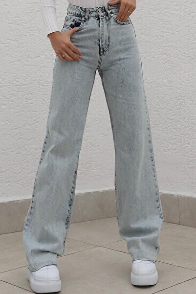 MAKRAS EXCLUSIVE Lara Power Lycra Pantaloni de blugi pentru femei, albastru d...