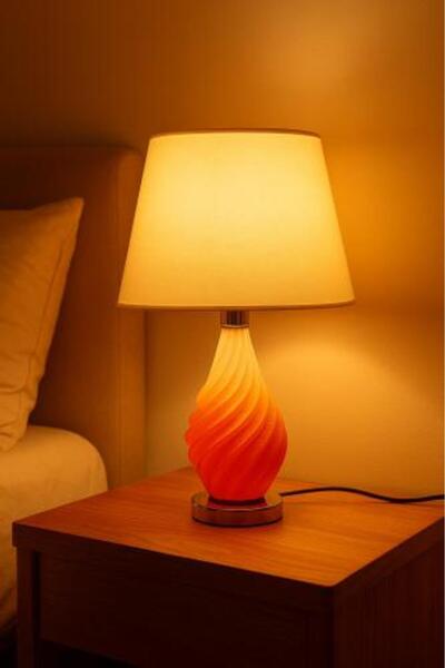 Generic Illuminated Spiral Design Table Lamp
