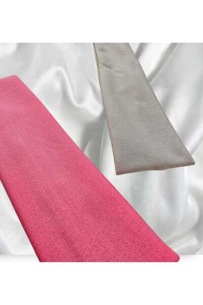 diclecollection Συσκευασία 2 τεμαχίων Ροζ και γκρι μπαντάνες μαλλιών για γιόγ...