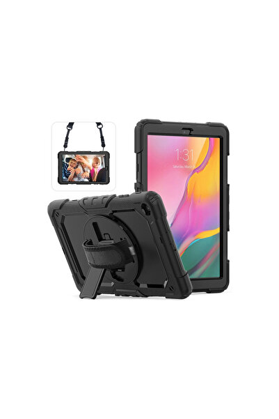 eco port غطاء تابلت متوافق مع هاتف سامسونج جالاكسي T510 Tab A 10.1 - أسود