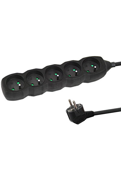ESPERANZA 5 SOCKETS 3M BLACK POWER STRIP