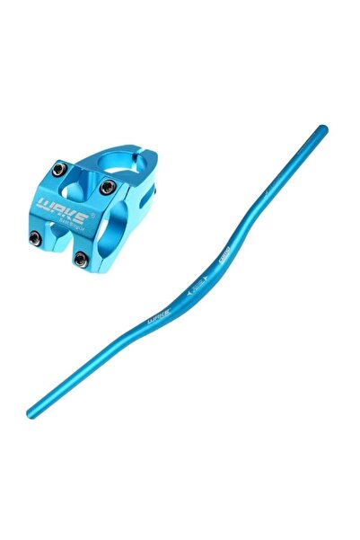 Genel Markalar Wake Renkli Bisiklet Alümiyum Gidon+Boğaz 780mm 31,8mm Bisikle...