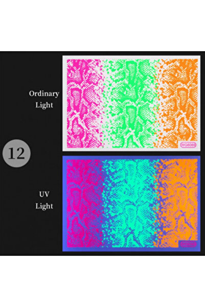 Pink Nails Tatuaje Nail Art Modele Abstracte Tatuaje UV Sirenă WG 6089