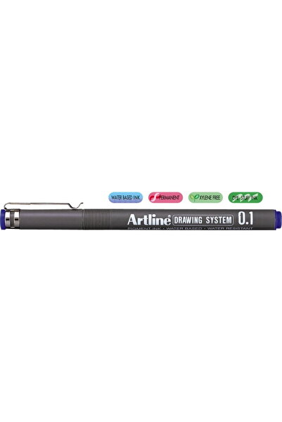 artline Technical Drawing Liner ARTLINE, Felt Tip 0.1mm - Blue