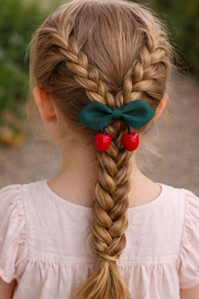 PURPLE'S BİR TUTAM MUTLULUK Kiraz Model Girl's Hairpin / Clip-On Hairpin / Ba...